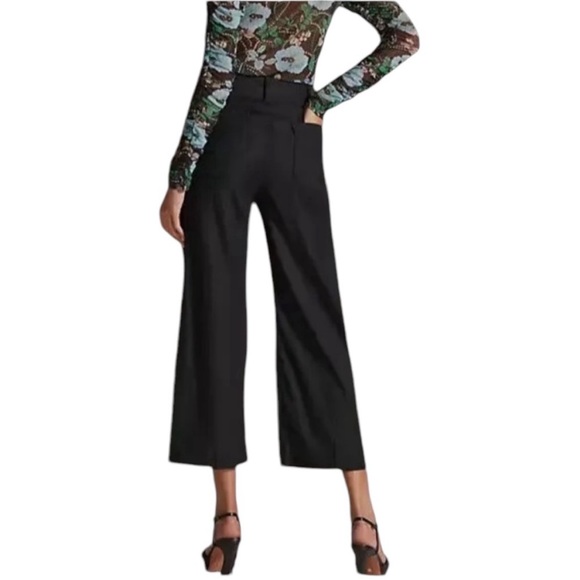 Anthropologie Maeve Colette high-rise cropped pants Sz 27 excellent condition - Picture 3 of 16